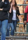 Jennifer Love Hewitt - On the set of The Client List in Sunland